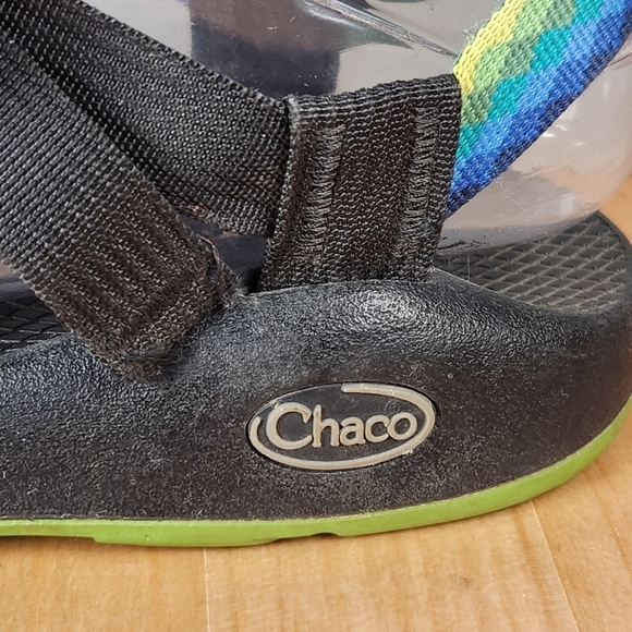 CHACO Sandals Womens 6 Blue Green Textile Strappy Outdoor Hiking Z/2 Shoe - Picture 4 of 13